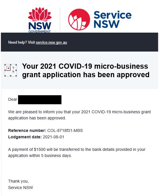 Service NSW Micro Business Grant – Terms and Guidelines
